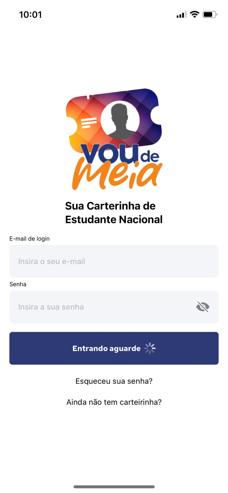 Mockup da tela 1